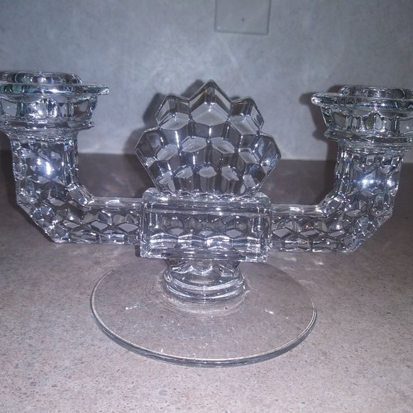 Fostoria Accents Vintage Fostoria American Double Candle Holders